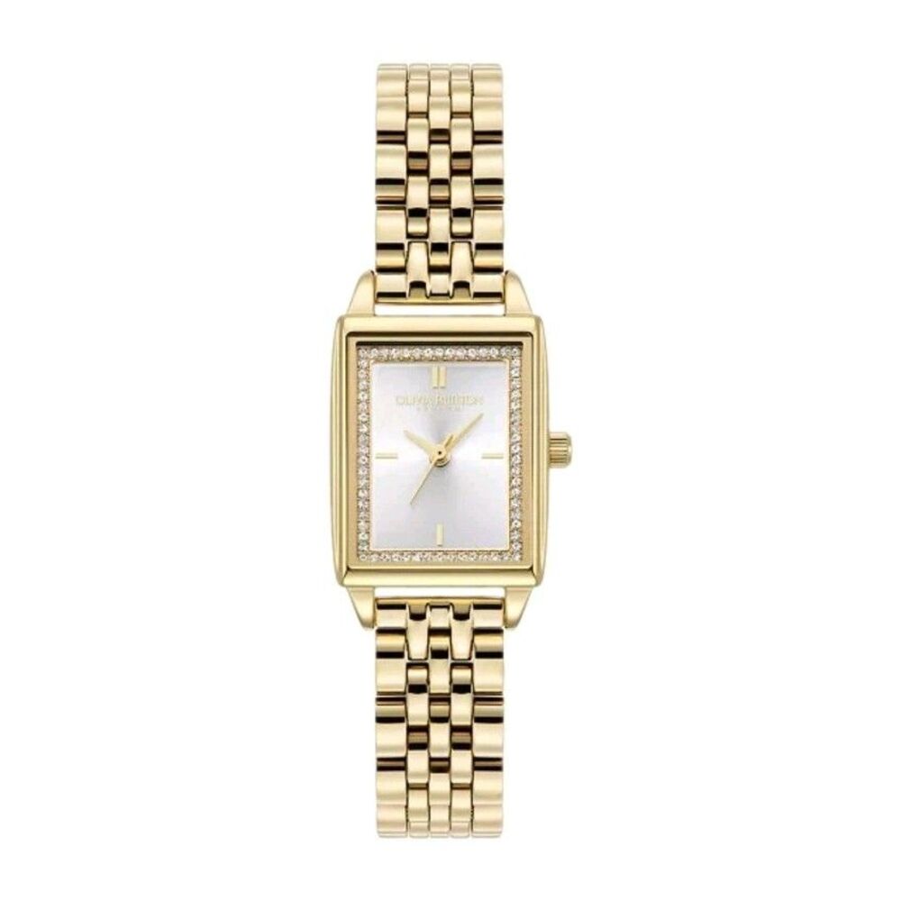 Olivia Burton Townhouse Quartz Gold-Tone Stainless Bracelet Rectangular Watch